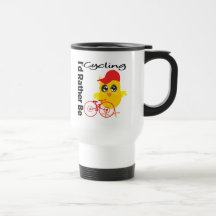 I'd Rather Be Cycling Coffee Mugs