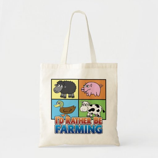 I'd rather be farming! (virtual farmer) bags