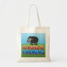 I'd Rather be Farming! (Virtual Farming) Tote Bags