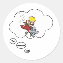 I'd rather be Flying Sticker
