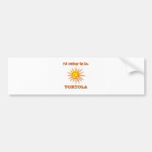 I'd Rather Be in Tortola Bumper Sticker