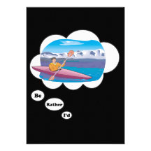 I'd rather be Kayaking Personalised Announcements