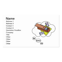 I'd rather be playing Dominos 6 Business Card Templates
