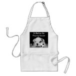 "I'd Rather Be Playing Soccer" English Bulldog Apron