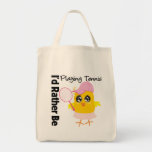 I'd Rather Be Playing Tennis Canvas Bags