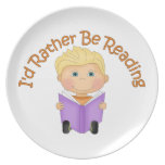I'd Rather Be Reading Customisable Little Boy Gift Plates