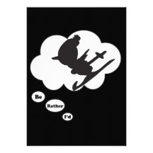 I'd rather be Skiing Personalized Invite