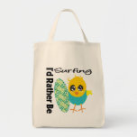 I'd Rather Be Surfing Tote Bags