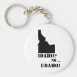 Idaho No Udaho Map Keychain