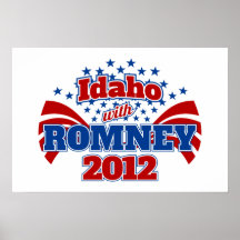 Idaho with Romney 2012 Print