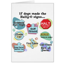 If Dogs Made Rally Signs Cards