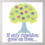 If only Cupcakes on Trees Print