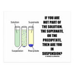 If You Are Not Part Solution Suspension (Humour) Post Cards