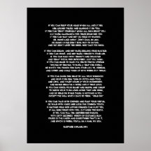 If you can keep your head when all about you... posters