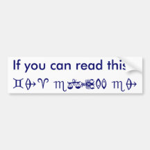 If you can read this:, jdl espa ed bumper stickers