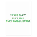 If You Can't Play Nice, Play Roller Derby Postcards