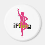iFling Highland Dancer Refrigerator Magnet