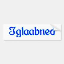 Iglaabned Ich glaube nicht bayrisch Bayern Auto Sticker