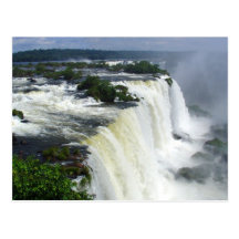 Iguazu falls postcard