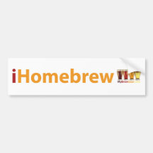 iHomebrew - Gear for the hip home beer brewer! Bumper Sticker