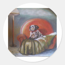il mio cane round sticker
