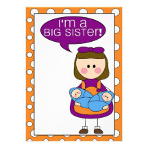 i'm a big sister (twin boys) announcement