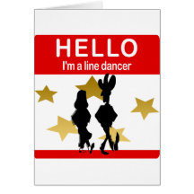 I'm A Line Dancer Greeting Card