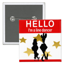 I'm A Line Dancer Pin