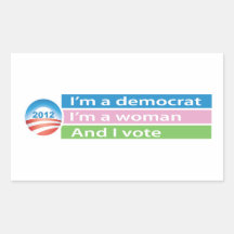 I'm a Woman and I Vote! Stickers