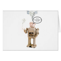 I'm an electronic cigarette smoker! greeting card