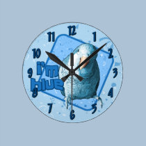 I'm Blue Quaker Parakeet Clock wall clocks