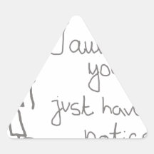 Im cute triangle sticker