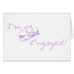 I'm Engaged (Purple Diamond Ring) Card
