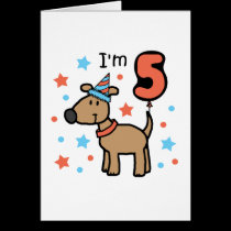 I'm Five Doggie cards