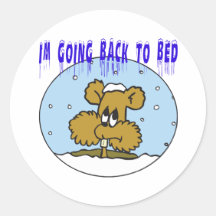 Im Going Back To Bed Stickers