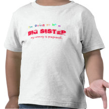 Im going to be a big sister! t shirts