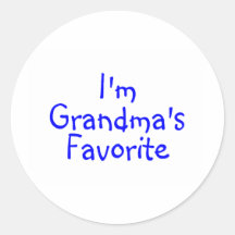Im Grandmas Favourite Blue Stickers