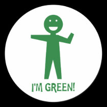 I'm Green stickers