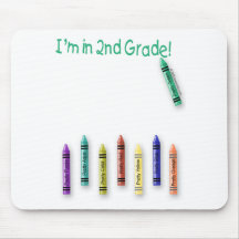 I'm in 2nd Grade! Mouse Mats