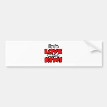 I'm In Love With A Kiwi Bumper Sticker