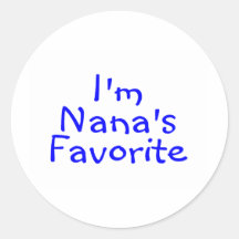 Im Nanas Favourite Blue Sticker