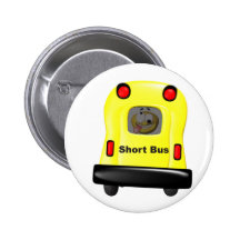 I'm special smiley in a short bus pinback button