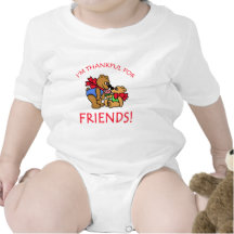 I'm Thankful for Friends Thanksgiving Apparel Baby Creeper
