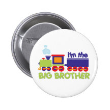 I'm the Big Brother Train T-shirt Buttons