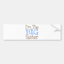 I'm The Big Sister (Blue) Bumper Stickers