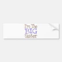 I'm The Big Sister (Purple) Bumper Sticker