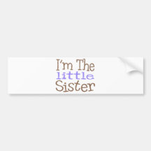 I'm The Little Sister (Purple) Bumper Stickers