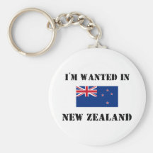 I'm Wanted In New Zealand Keychains