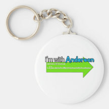 I'm With Anderson Keychain