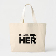 I'm with her (right) canvas bags